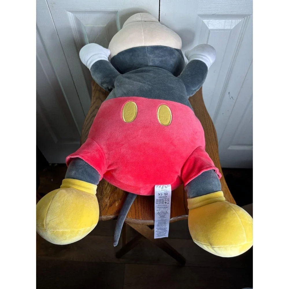 Disney‎ Mickey Mouse Gray Plush Pillow Pal Sleeping Stuffed Animal Toy